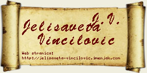 Jelisaveta Vinčilović vizit kartica
